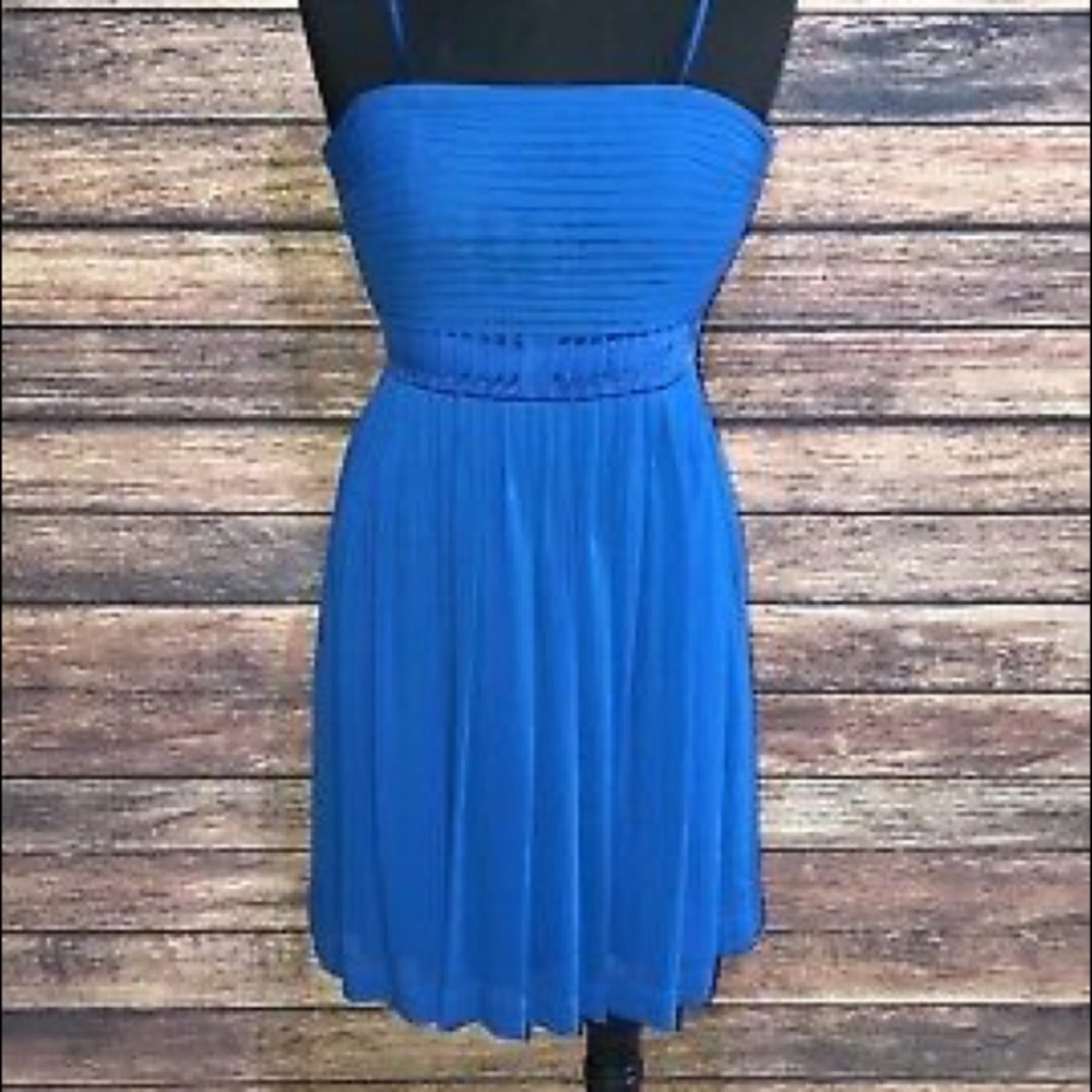 Max and Cleo Strapless Chiffon Dress